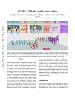 GENMO: A GENeralist Model for Human MOtion