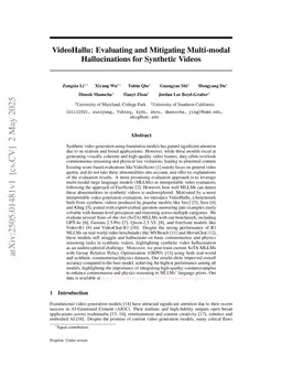 VideoHallu: Evaluating and Mitigating Multi-modal Hallucinations on Synthetic Video Understanding