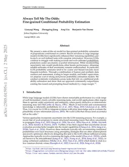 Always Tell Me The Odds: Fine-grained Conditional Probability Estimation