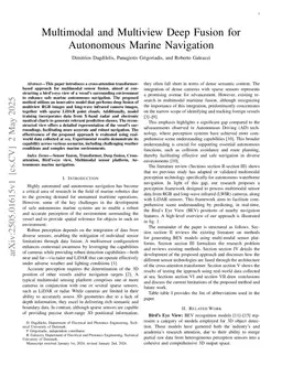 Multimodal and Multiview Deep Fusion for Autonomous Marine Navigation