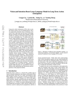 Vision and Intention Boost Large Language Model in Long-Term Action Anticipation