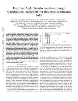 Easz: An Agile Transformer-based Image Compression Framework for Resource-constrained IoTs