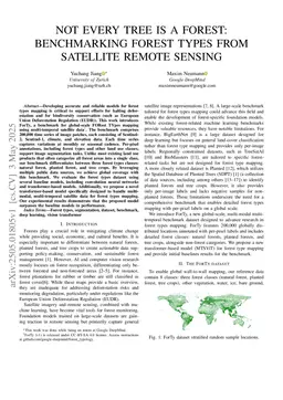 Not Every Tree Is a Forest: Benchmarking Forest Types from Satellite Remote Sensing
