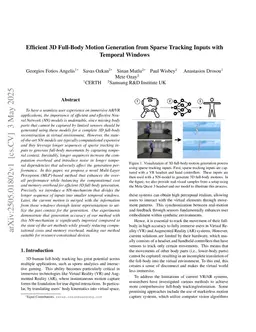 Efficient 3D Full-Body Motion Generation from Sparse Tracking Inputs with Temporal Windows