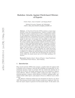 BadPatches: Routing-aware Backdoor Attacks on Vision Mixture of Experts