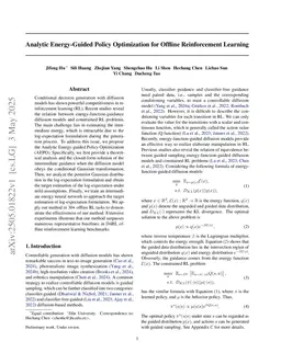 Analytic Energy-Guided Policy Optimization for Offline Reinforcement Learning