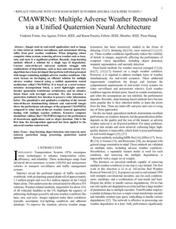 CMAWRNet: Multiple Adverse Weather Removal via a Unified Quaternion Neural Architecture