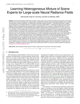 Learning Heterogeneous Mixture of Scene Experts for Large-scale Neural Radiance Fields