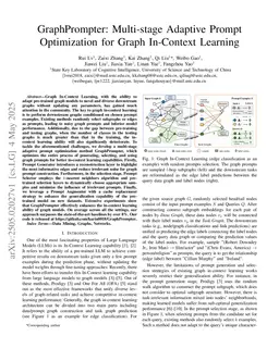 GraphPrompter: Multi-stage Adaptive Prompt Optimization for Graph In-Context Learning