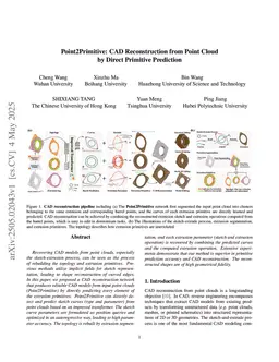 Point2Primitive: CAD Reconstruction from Point Cloud by Direct Primitive Prediction