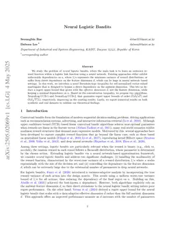 Neural Logistic Bandits