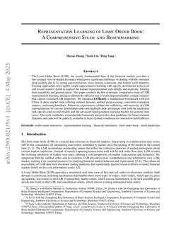 Representation Learning of Limit Order Book: A Comprehensive Study and Benchmarking