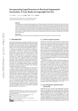 Incorporating Legal Structure in Retrieval-Augmented Generation: A Case Study on Copyright Fair Use