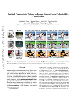 DualReal: Adaptive Joint Training for Lossless Identity-Motion Fusion in Video Customization