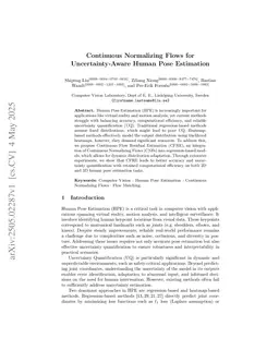 Continuous Normalizing Flows for Uncertainty-Aware Human Pose Estimation