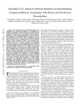 NeuroSim V1.5: Improved Software Backbone for Benchmarking Compute-in-Memory Accelerators with Device and Circuit-level Non-idealities