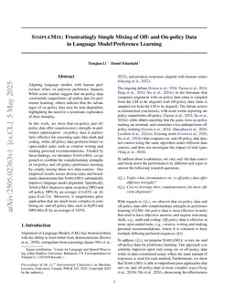 SIMPLEMIX: Frustratingly Simple Mixing of Off- and On-policy Data in Language Model Preference Learning