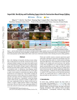 SuperEdit: Rectifying and Facilitating Supervision for Instruction-Based Image Editing