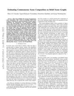 Estimating Commonsense Scene Composition on Belief Scene Graphs