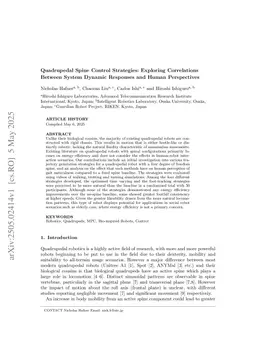 Quadrupedal Spine Control Strategies: Exploring Correlations Between System Dynamic Responses and Human Perspectives