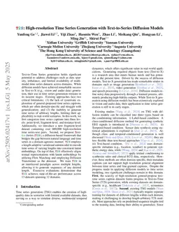 T2S: High-resolution Time Series Generation with Text-to-Series Diffusion Models