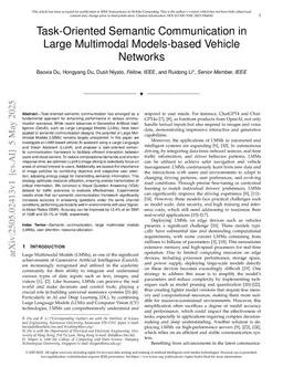 Task-Oriented Semantic Communication in Large Multimodal Models-based Vehicle Networks