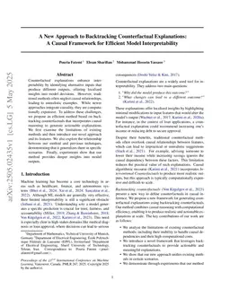 A New Approach to Backtracking Counterfactual Explanations: A Unified Causal Framework for Efficient Model Interpretability