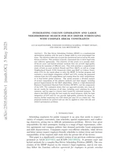 Integrating Column Generation and Large Neighborhood Search for Bus Driver Scheduling with Complex Break Constraints