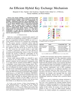 An Efficient Hybrid Key Exchange Mechanism