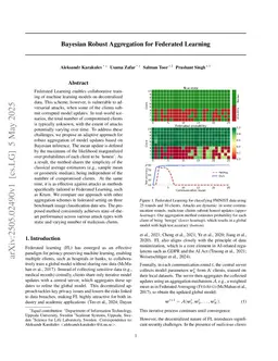 Bayesian Robust Aggregation for Federated Learning