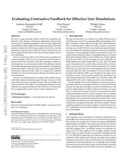 Evaluating Contrastive Feedback for Effective User Simulations
