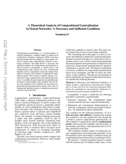 A Theoretical Analysis of Compositional Generalization in Neural Networks: A Necessary and Sufficient Condition