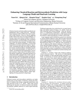 Enhancing Chemical Reaction and Retrosynthesis Prediction with Large Language Model and Dual-task Learning