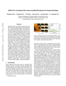 Multi-View Learning with Context-Guided Receptance for Image Denoising