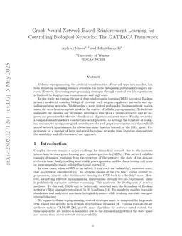 Graph Neural Network-Based Reinforcement Learning for Controlling Biological Networks - the GATTACA Framework