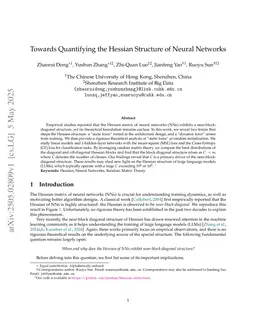 Towards Quantifying the Hessian Structure of Neural Networks