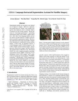 LISAT: Language-Instructed Segmentation Assistant for Satellite Imagery