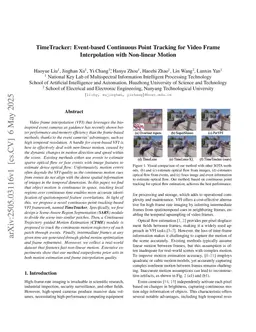 TimeTracker: Event-based Continuous Point Tracking for Video Frame Interpolation with Non-linear Motion