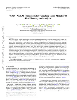VISLIX: An XAI Framework for Validating Vision Models with Slice Discovery and Analysis