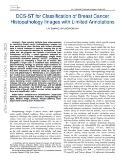 DCS-ST for Classification of Breast Cancer Histopathology Images with Limited Annotations