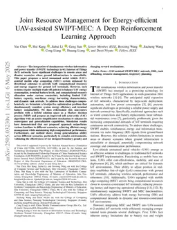Joint Resource Management for Energy-efficient UAV-assisted SWIPT-MEC: A Deep Reinforcement Learning Approach