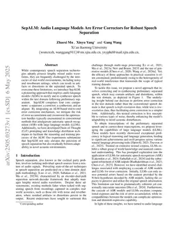SepALM: Audio Language Models Are Error Correctors for Robust Speech Separation