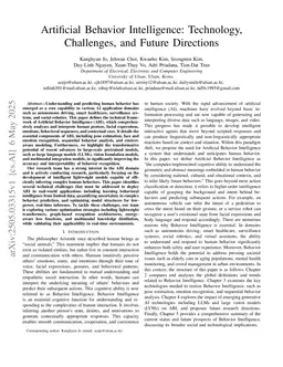 Artificial Behavior Intelligence: Technology, Challenges, and Future Directions
