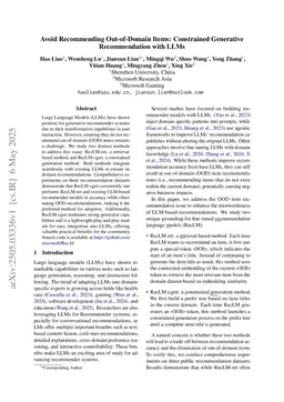 Eliminating Out-of-Domain Recommendations in LLM-based Recommender Systems: A Unified View