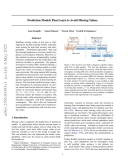 Prediction Models That Learn to Avoid Missing Values