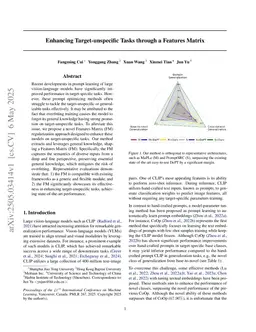 Enhancing Target-unspecific Tasks through a Features Matrix
