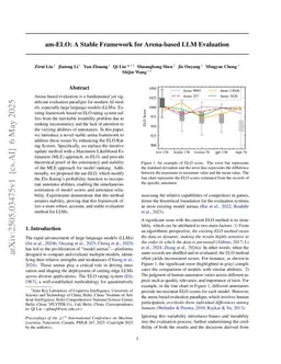am-ELO: A Stable Framework for Arena-based LLM Evaluation
