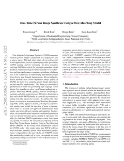 Real-Time Person Image Synthesis Using a Flow Matching Model