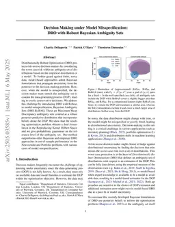 Decision Making under Model Misspecification: DRO with Robust Bayesian Ambiguity Sets