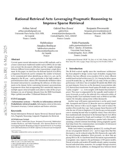 Rational Retrieval Acts: Leveraging Pragmatic Reasoning to Improve Sparse Retrieval